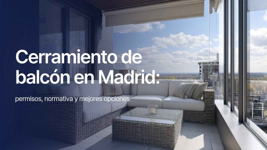 Cerramiento de balcón en Madrid permisos, normativa y mejores opciones