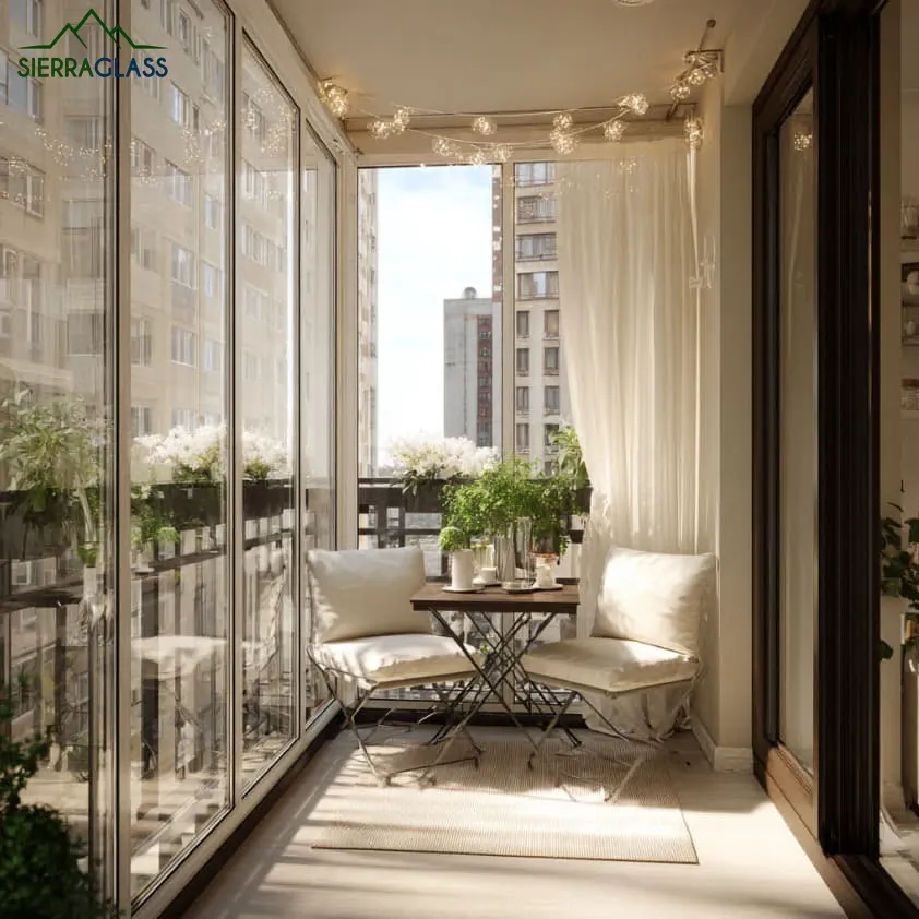 Cerramientos de cristal para balcones pequeños
