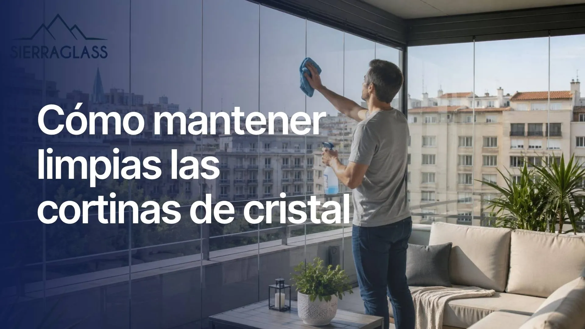 Cómo mantener limpias las cortinas de cristal